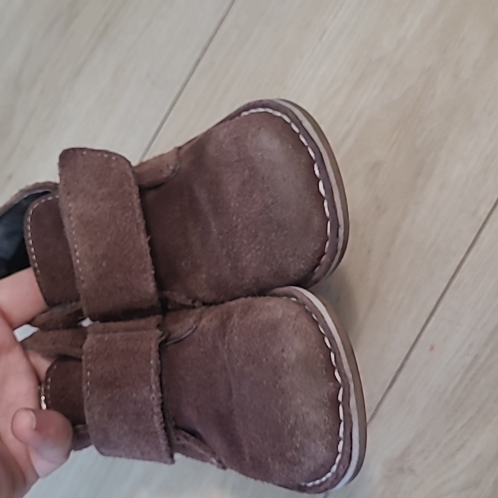 L'Amour Brown Suede Kids Boots Size 10 - Picture 5 of 9